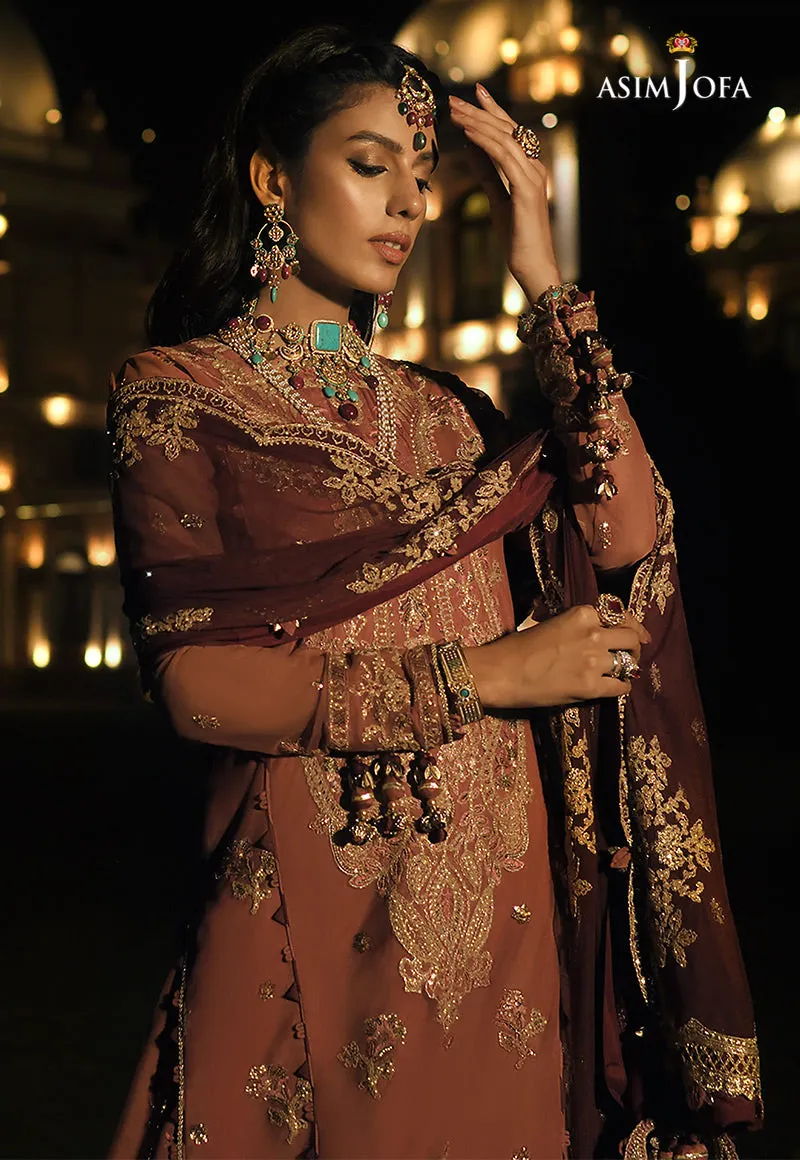 AJST-12 | Asim Jofa Sadqay Tumharay Eid Collection 2022 | Unstitched Embroidered Net Suits