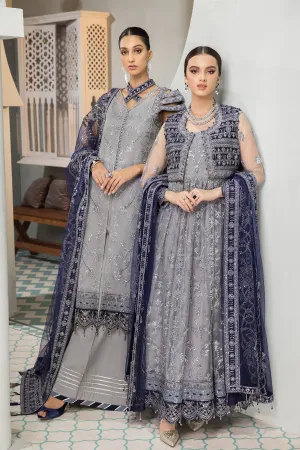 Aks | Alizeh Fashion Vasl-e-Meeras Festive Edition 2022 | Unstitched Embroidered Net Suits