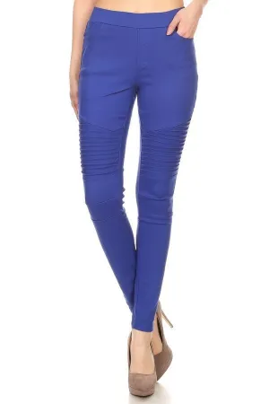 ALL EYES ON YOU MOTO LEGGINGS-COBALT BLUE