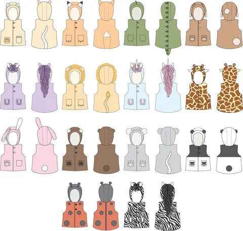 Animal Add-on Sewing Pattern ~ both Adult and Child sizes available