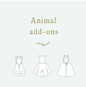 Animal Add-on Sewing Pattern ~ both Adult and Child sizes available