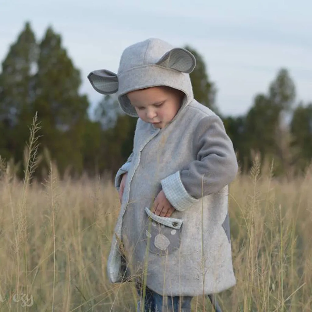 Animal COAT Add-on Sewing Pattern ~ both Adult and Child sizes available