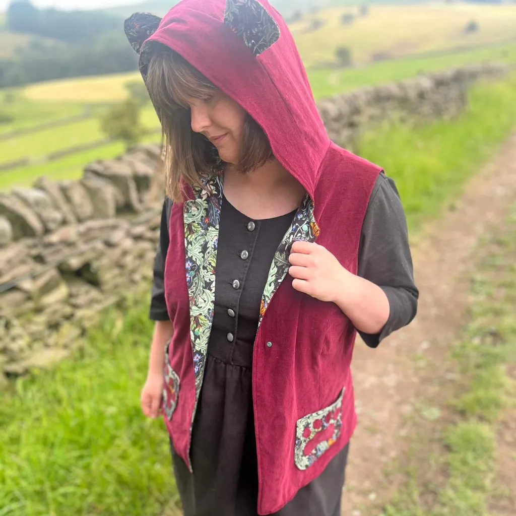 Animal VEST Add-on Sewing Pattern ~ both Adult and Child sizes available