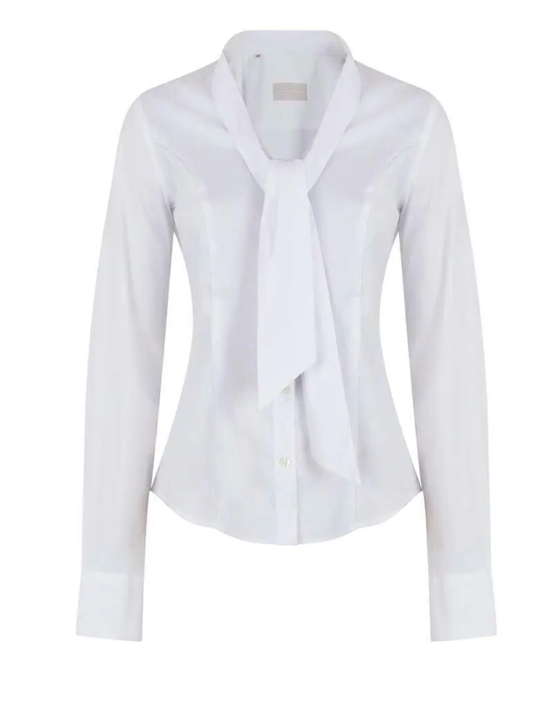 Anna Lascata womens Philippa shirt white