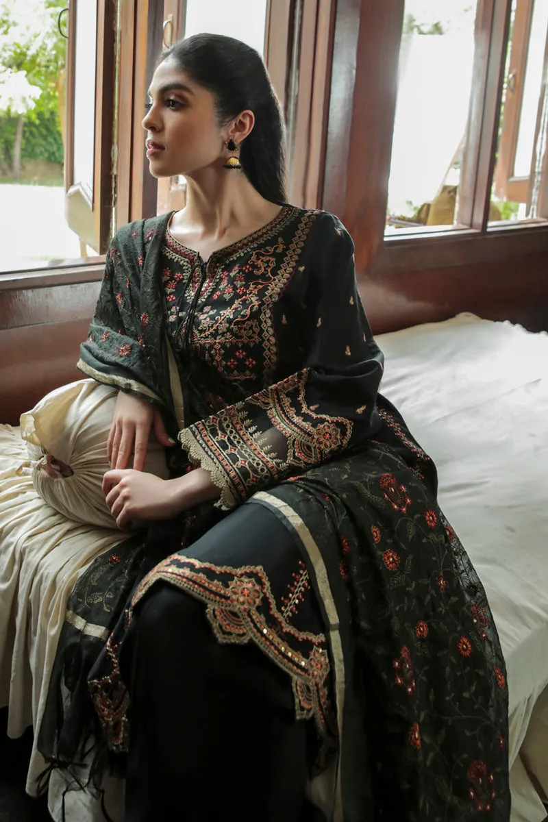 AQ-01  ZAREEN | Qalamkar Qline Dastak Summer Collection 2022 | Unstitched Embroidered Lawn Suits