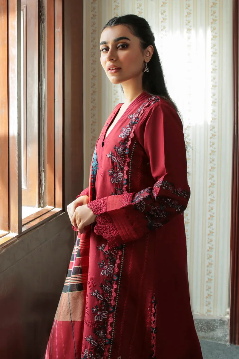 AQ-07 MAYA  | Qalamkar Qline Dastak Summer Collection 2022 | Unstitched Embroidered Lawn Suits