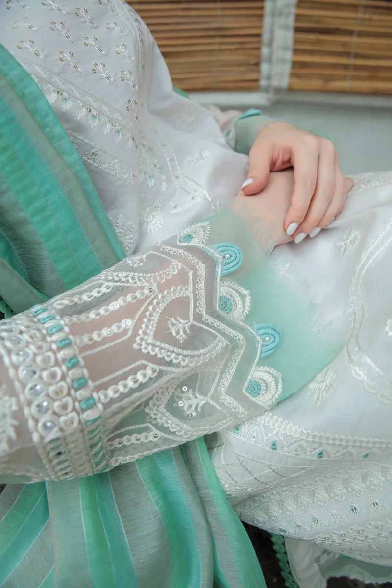 AQ-09  NAILA  | Qalamkar Qline Dastak Summer Collection 2022 | Unstitched Embroidered Lawn Suits