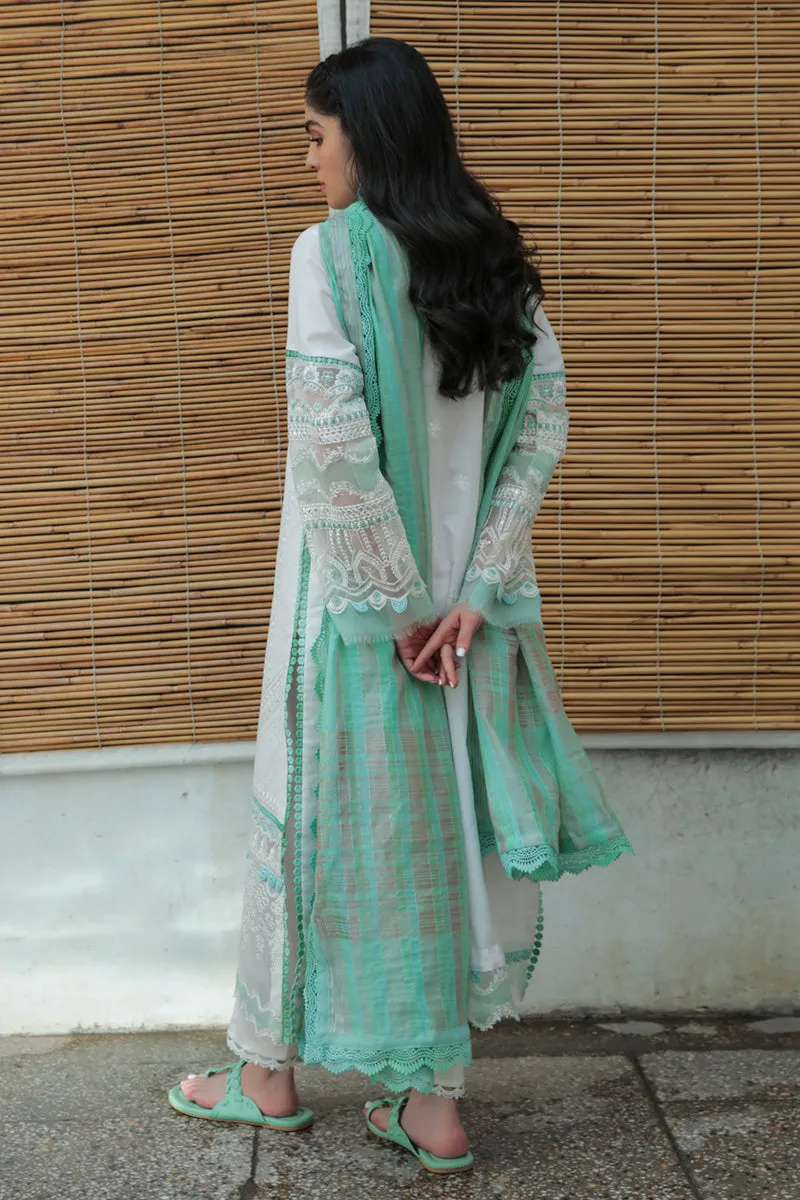 AQ-09  NAILA  | Qalamkar Qline Dastak Summer Collection 2022 | Unstitched Embroidered Lawn Suits