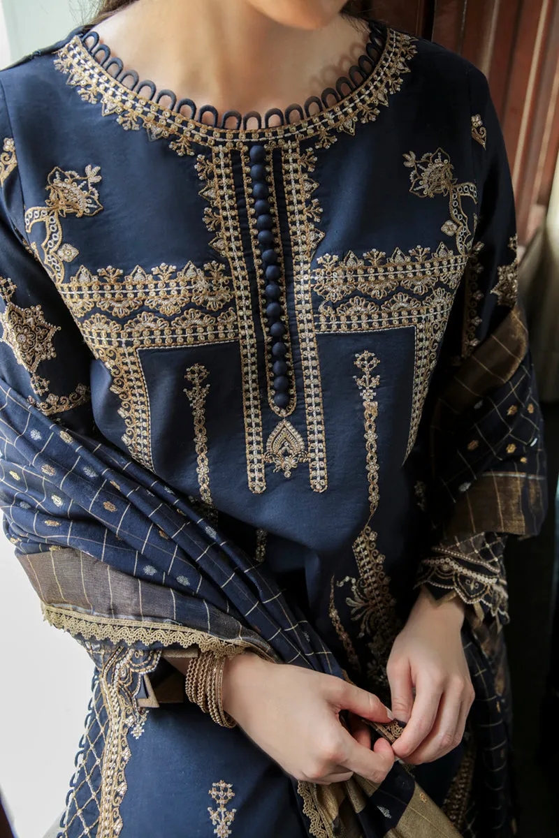 AQ-10  ESHAAL  | Qalamkar Qline Dastak Summer Collection 2022 | Unstitched Embroidered Lawn Suits