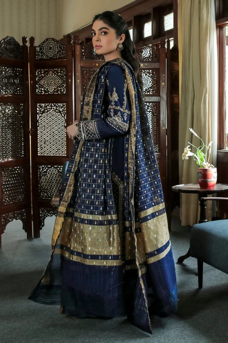 AQ-10  ESHAAL  | Qalamkar Qline Dastak Summer Collection 2022 | Unstitched Embroidered Lawn Suits