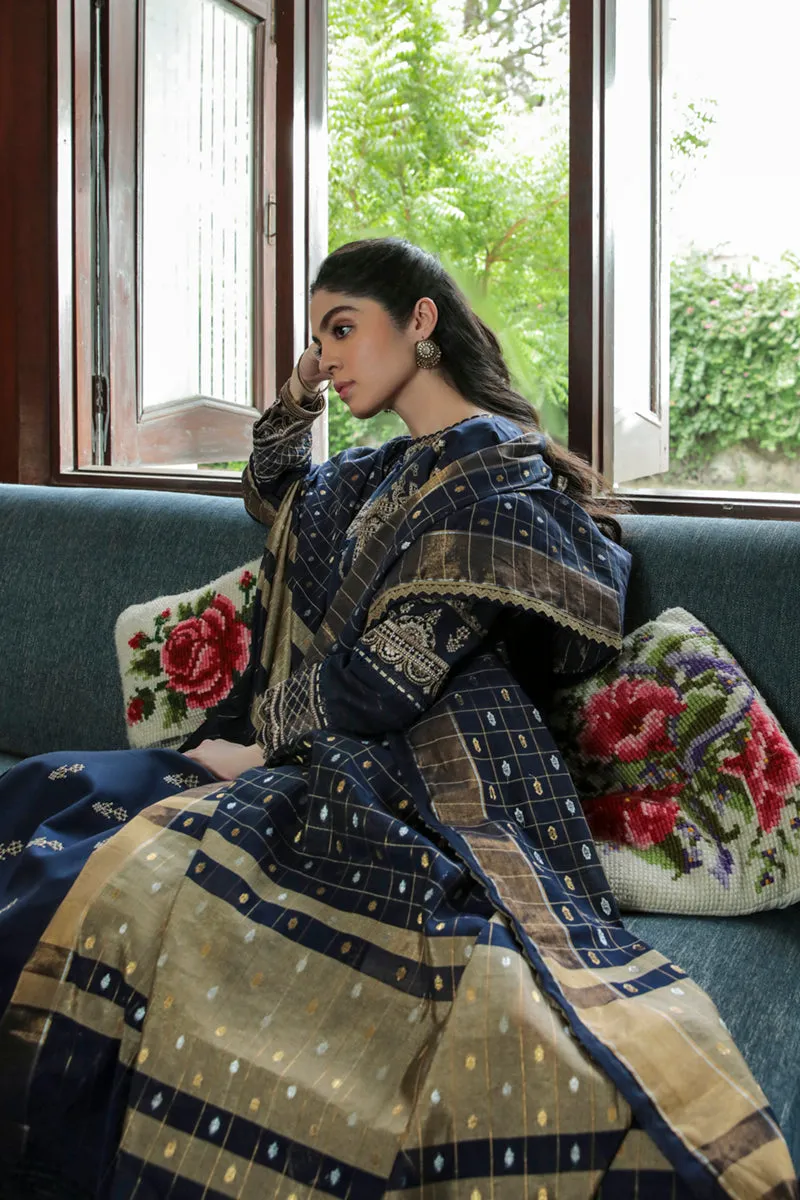 AQ-10  ESHAAL  | Qalamkar Qline Dastak Summer Collection 2022 | Unstitched Embroidered Lawn Suits