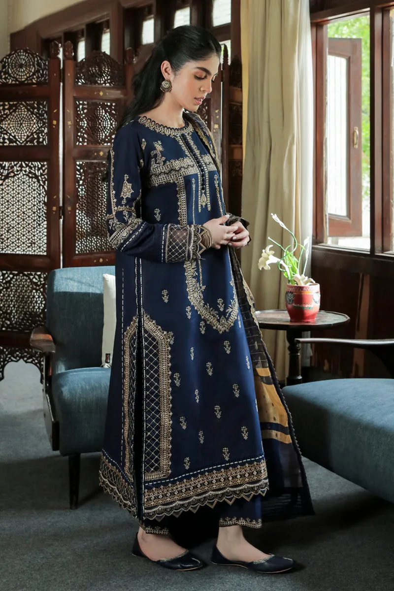 AQ-10  ESHAAL  | Qalamkar Qline Dastak Summer Collection 2022 | Unstitched Embroidered Lawn Suits
