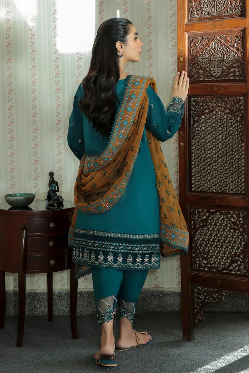 AQ-12  AMAL  | Qalamkar Qline Dastak Summer Collection 2022 | Unstitched Embroidered Lawn Suits