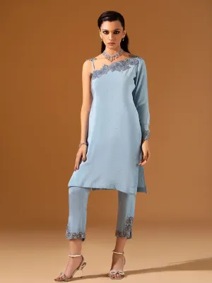 Aquaria | Mohtaram NUUR Luxury PRET Collection 2022 | Stitched Silk Suits