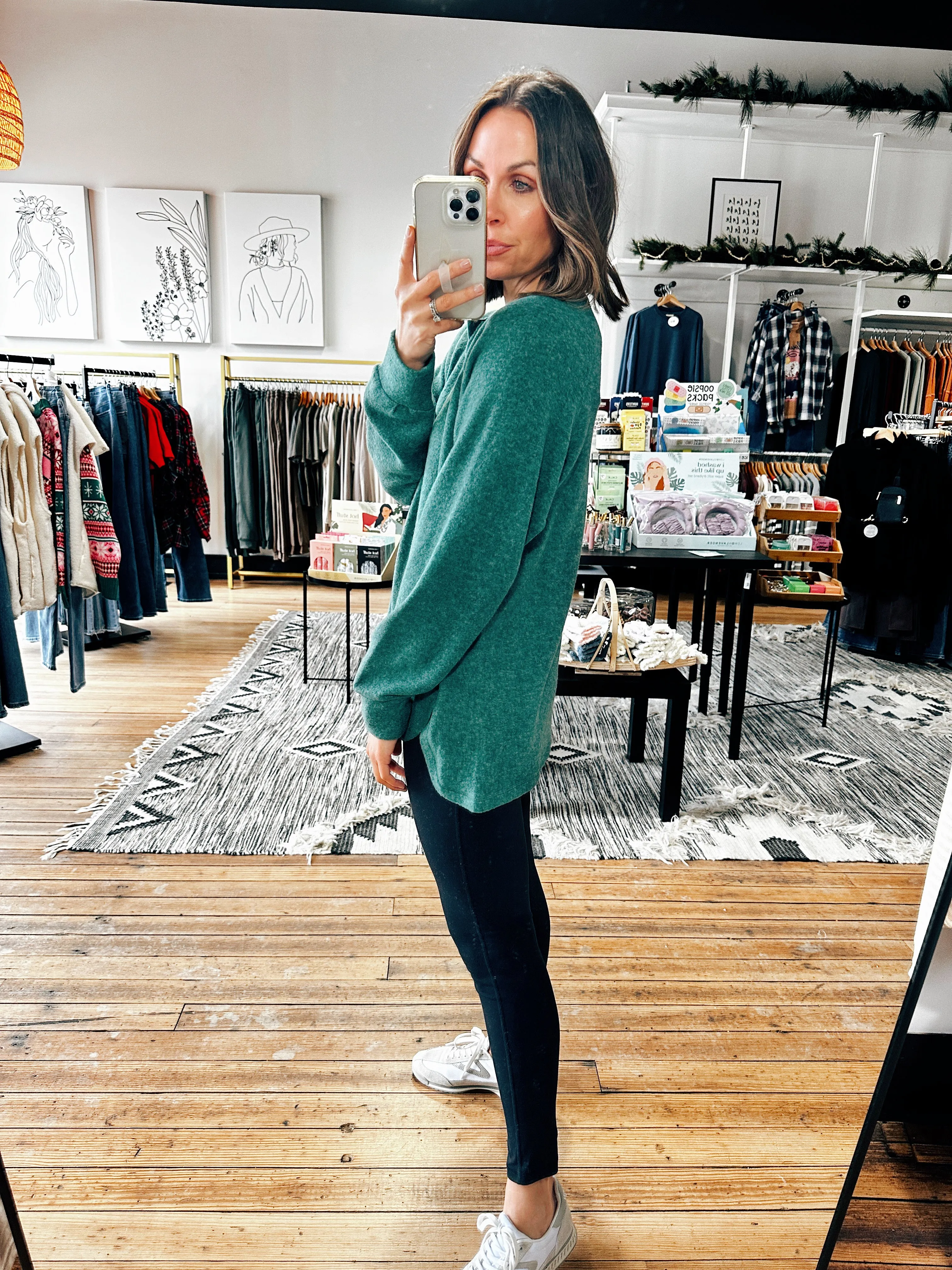 Ashley Snap Henley Top - 5 Colors