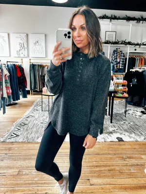 Ashley Snap Henley Top - 5 Colors