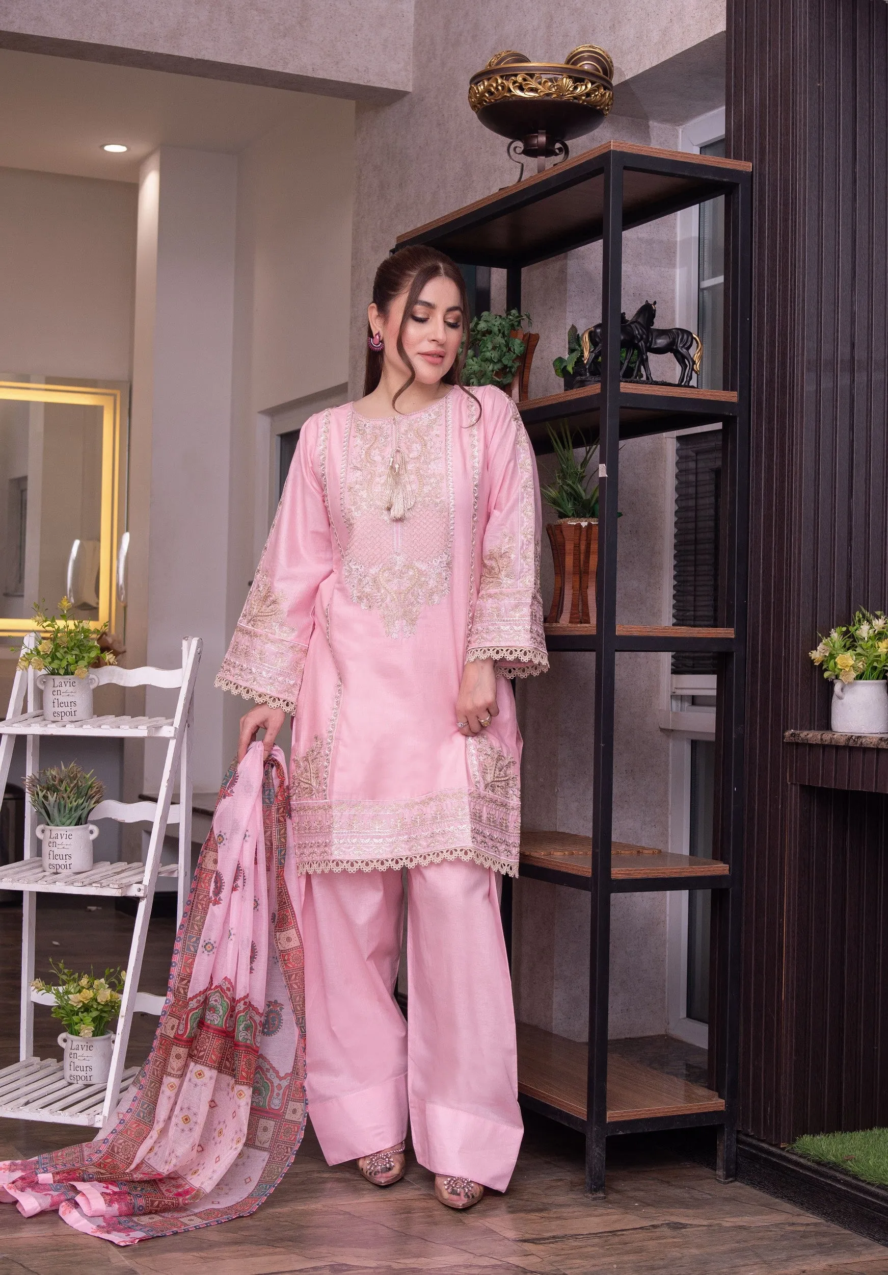ATR-1149- Pink - Sehrish B Lux Cotton