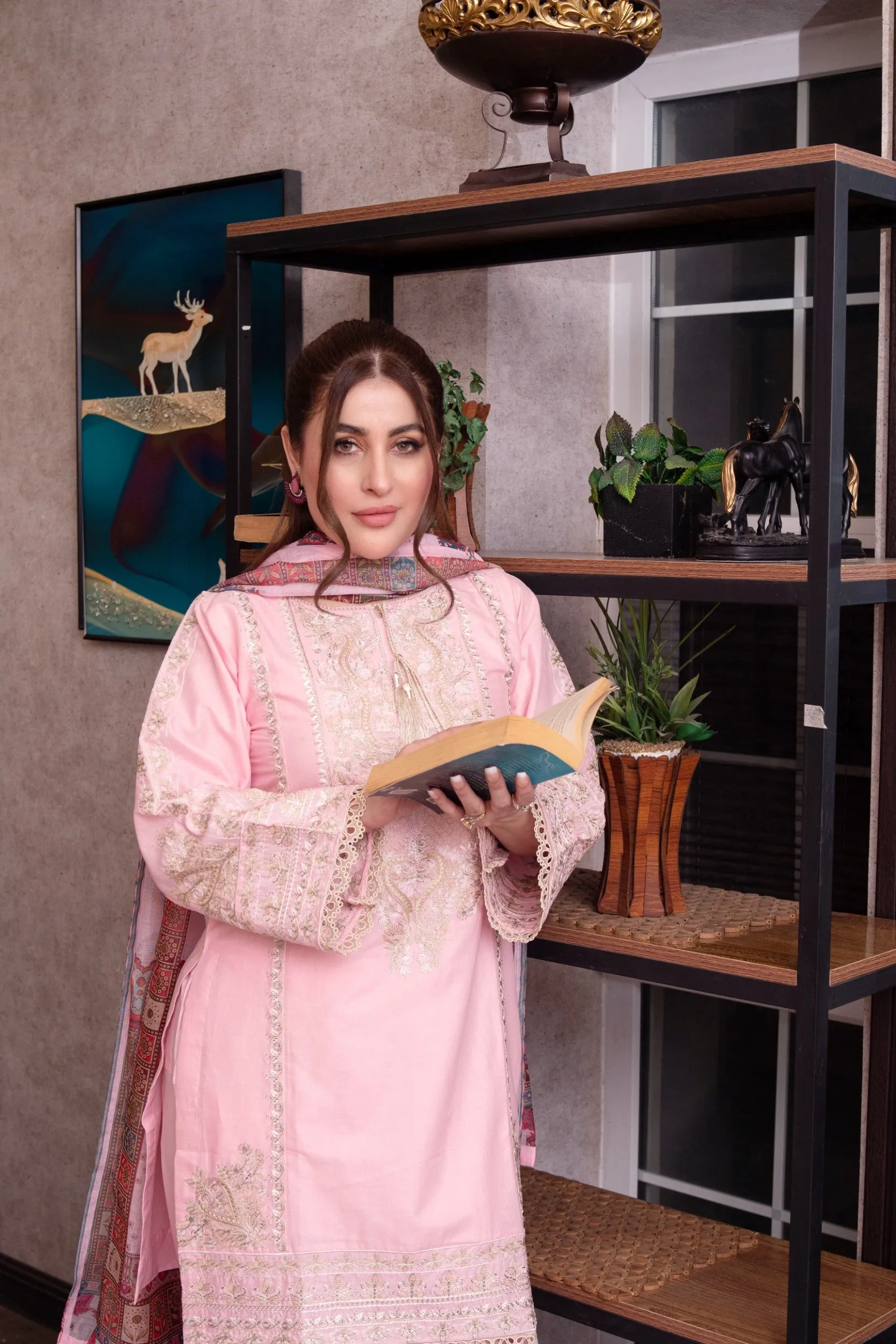 ATR-1149- Pink - Sehrish B Lux Cotton