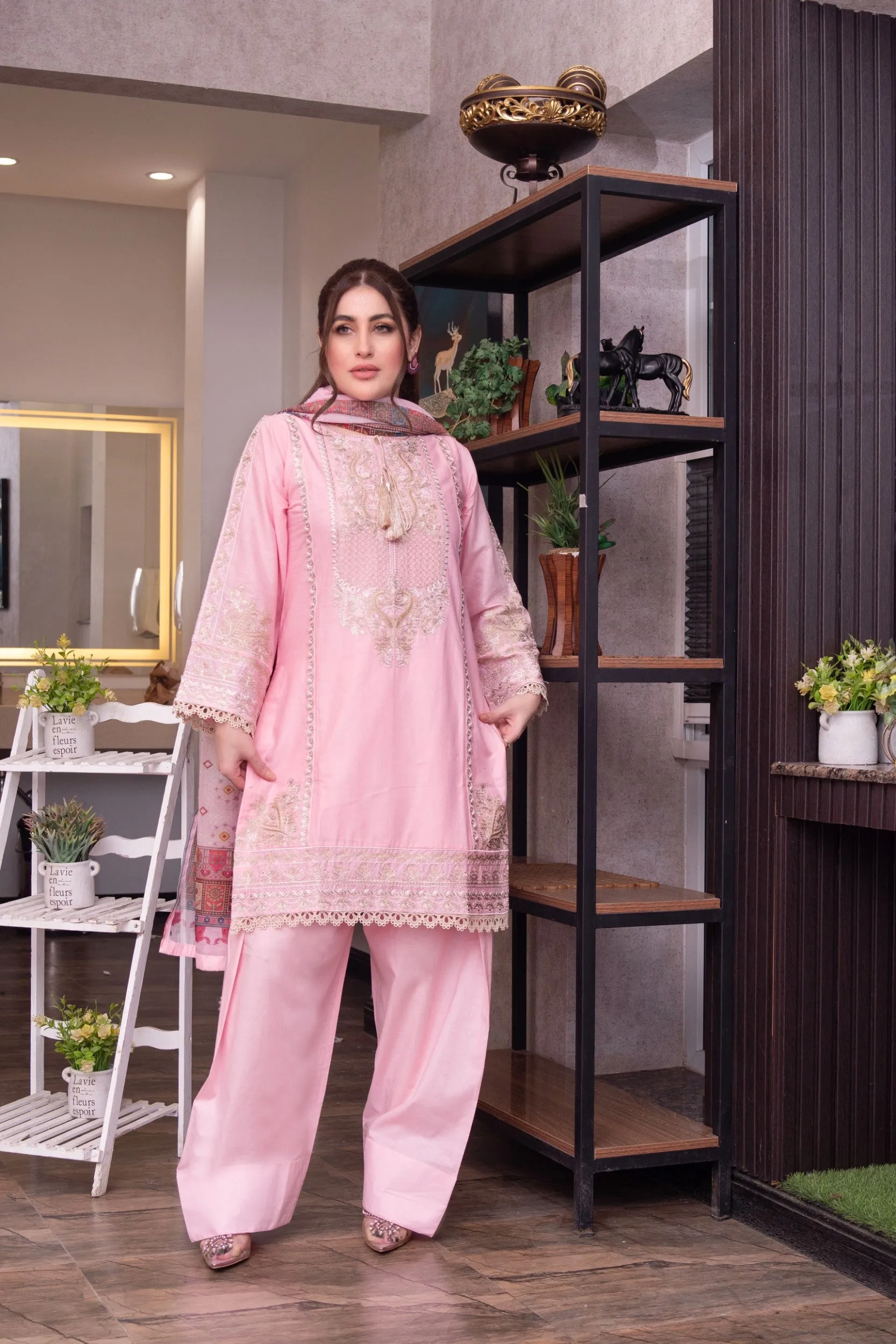 ATR-1149- Pink - Sehrish B Lux Cotton