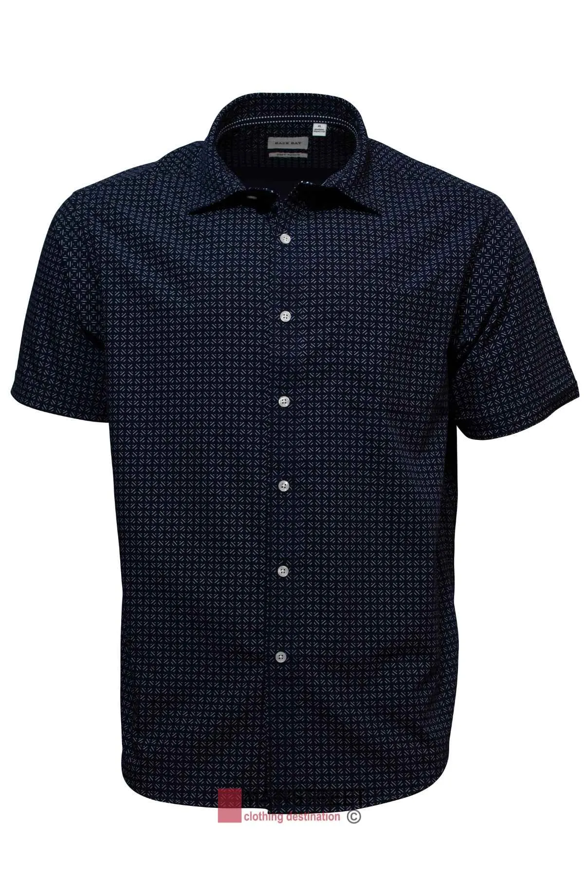 Back Bay Bamboo Soft Touch Print Short Sleeve Shirt