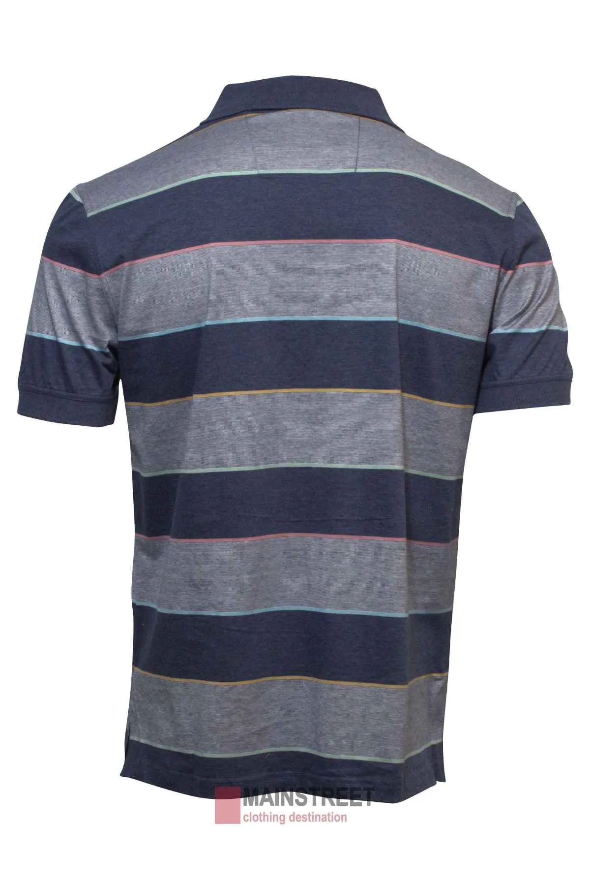 Back Bay Mercerised Cotton Striped Polo
