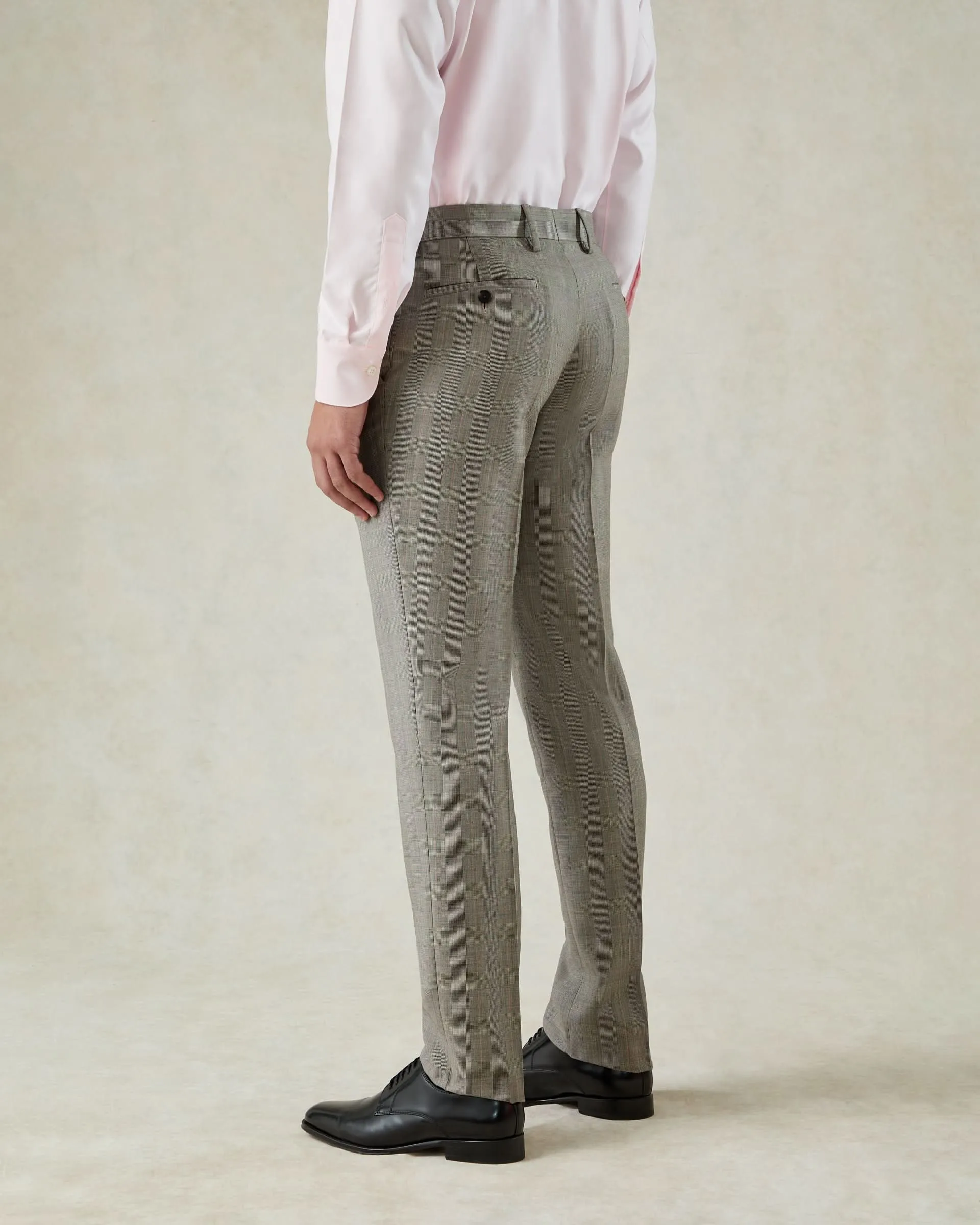 Bass Prince of Wales Check Suit Grey