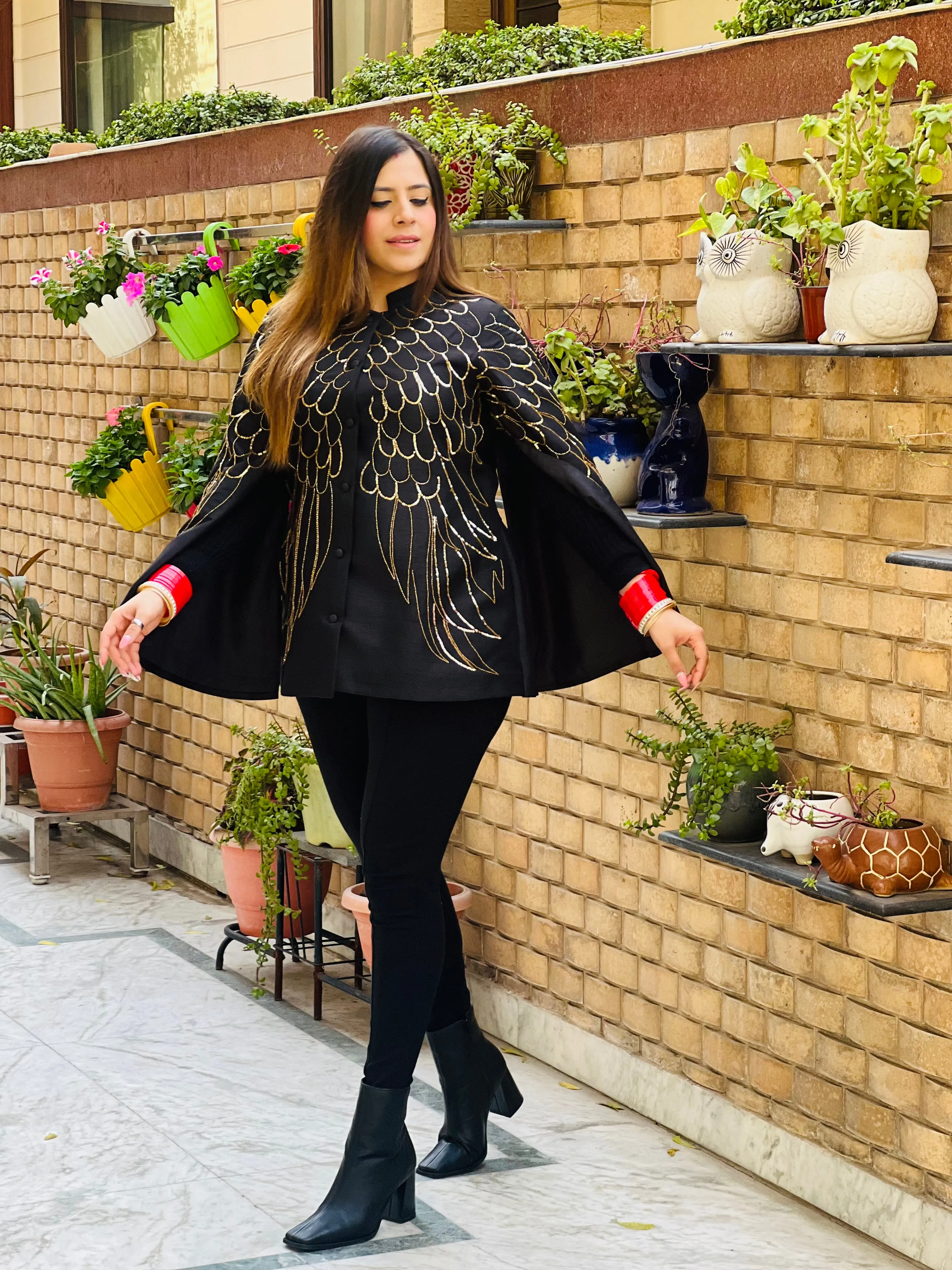 Bat Wings Cape Coat