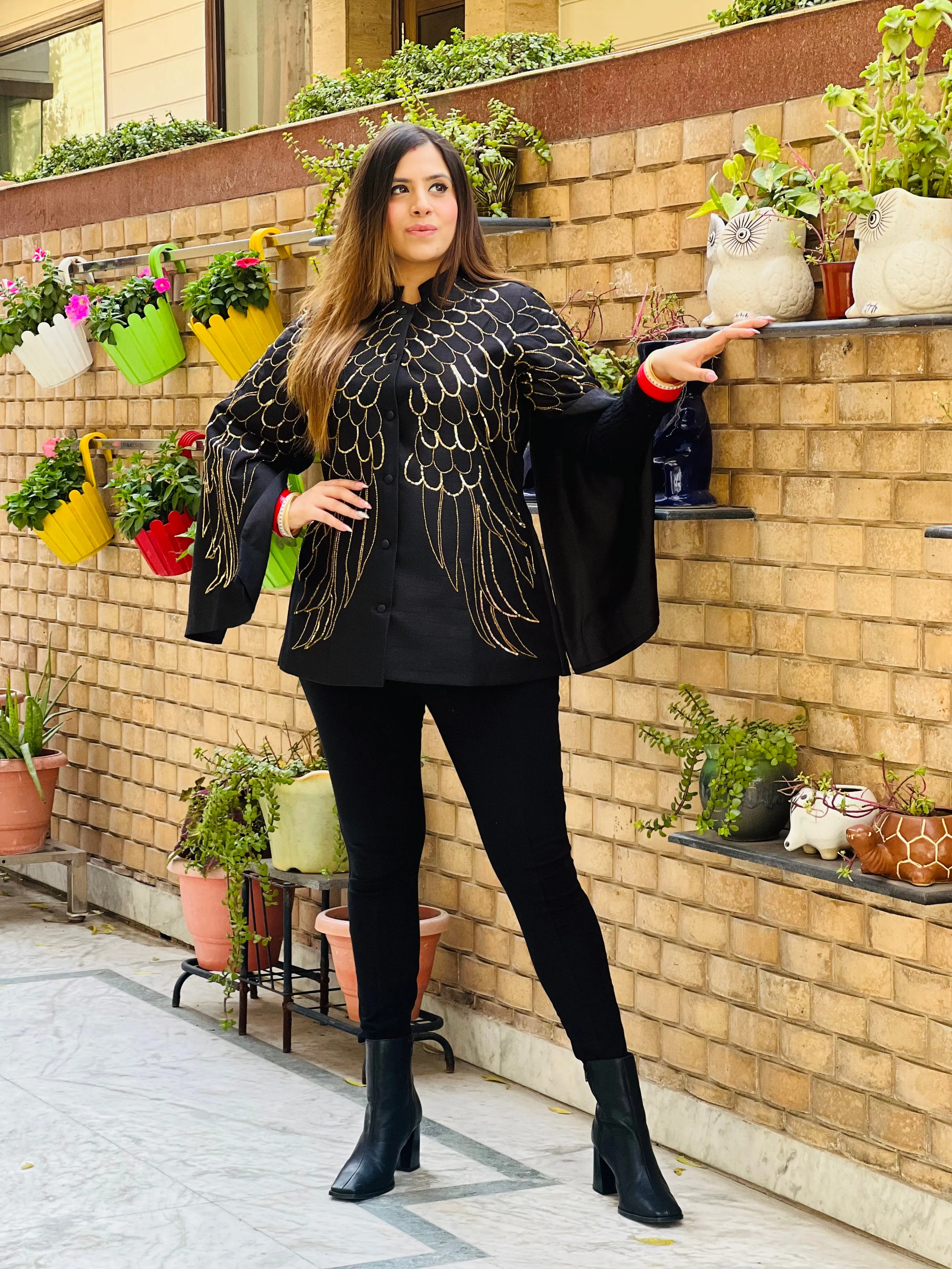 Bat Wings Cape Coat
