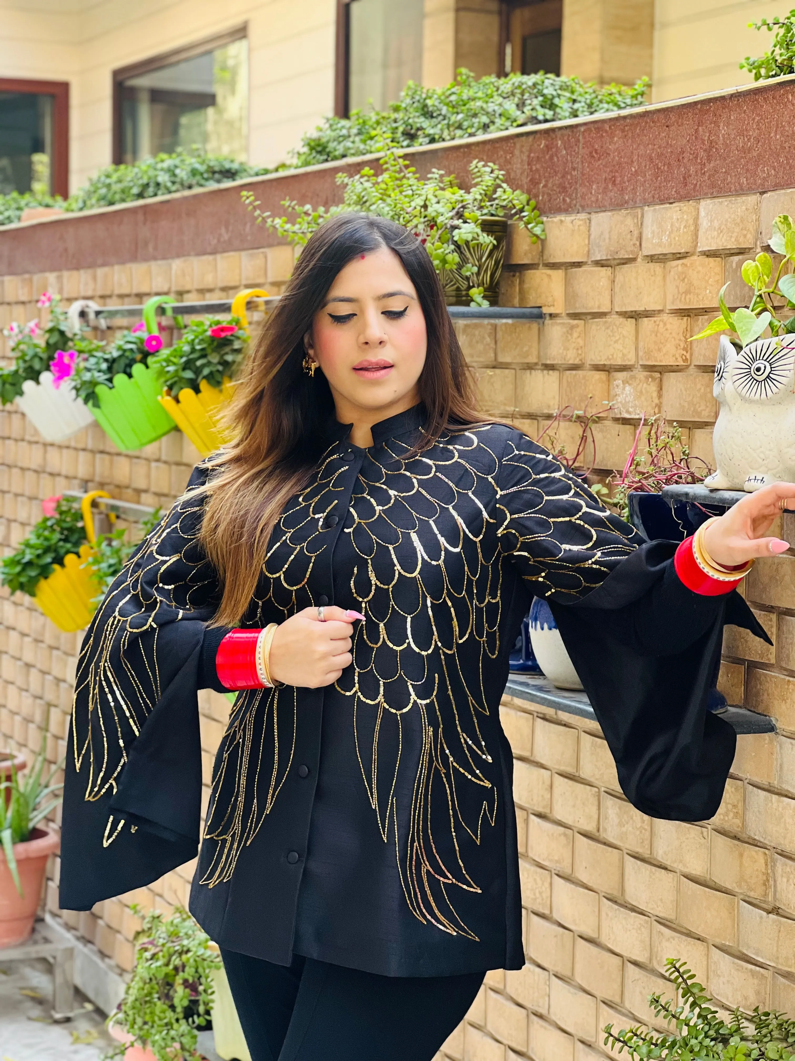 Bat Wings Cape Coat