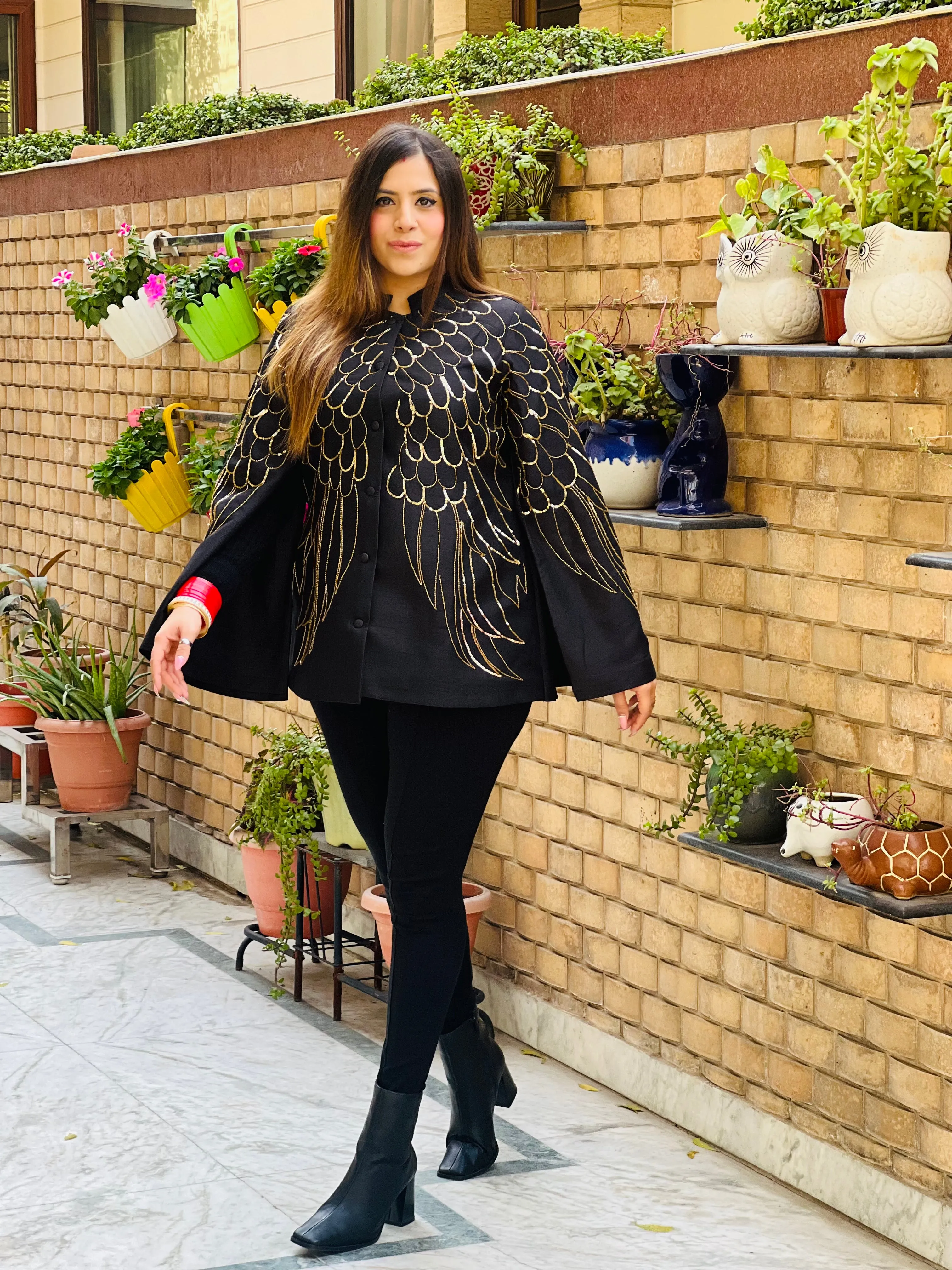 Bat Wings Cape Coat