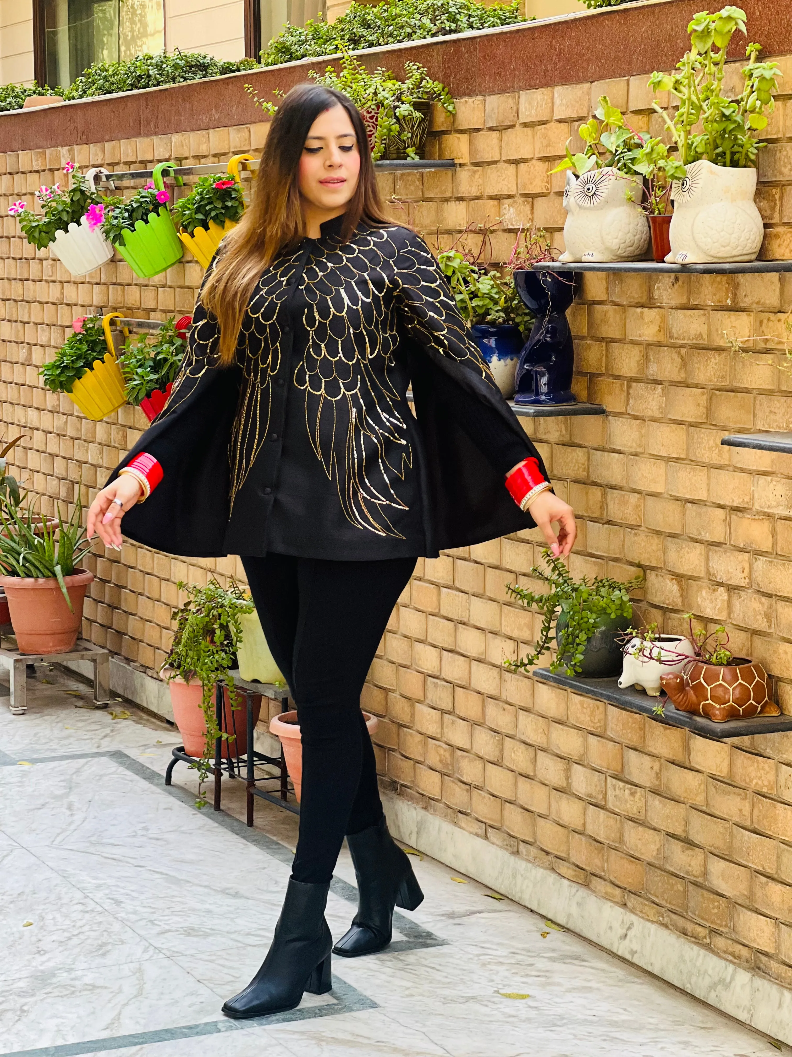 Bat Wings Cape Coat