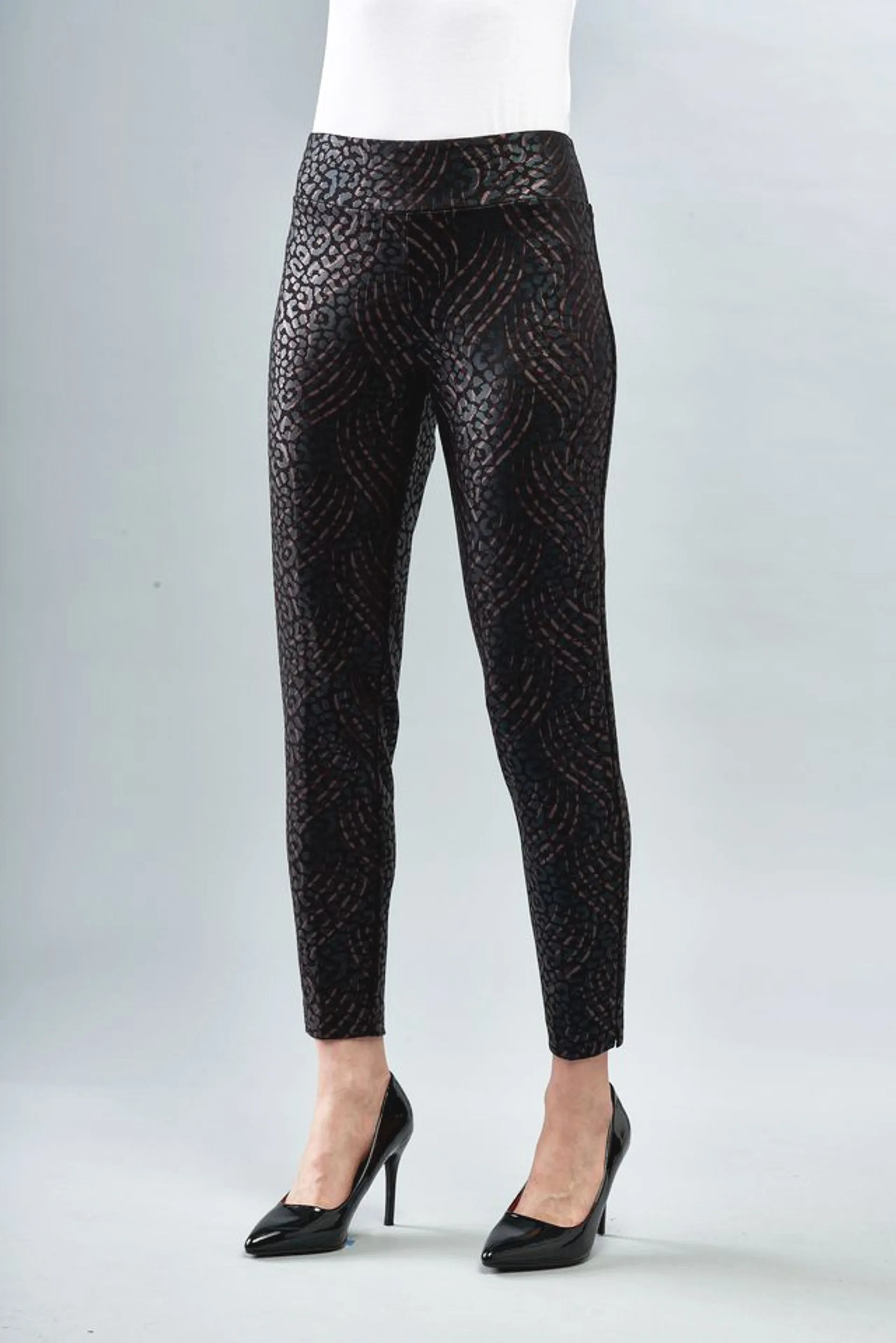 BCP8909SKPRG Skinny Printed Scuba Pants