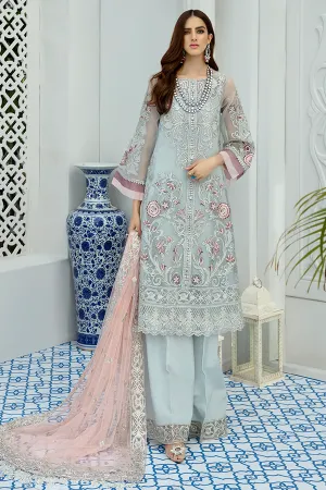Beautiful Pakistani Woman Dress In Shade Of Dull Aqua # CA115
