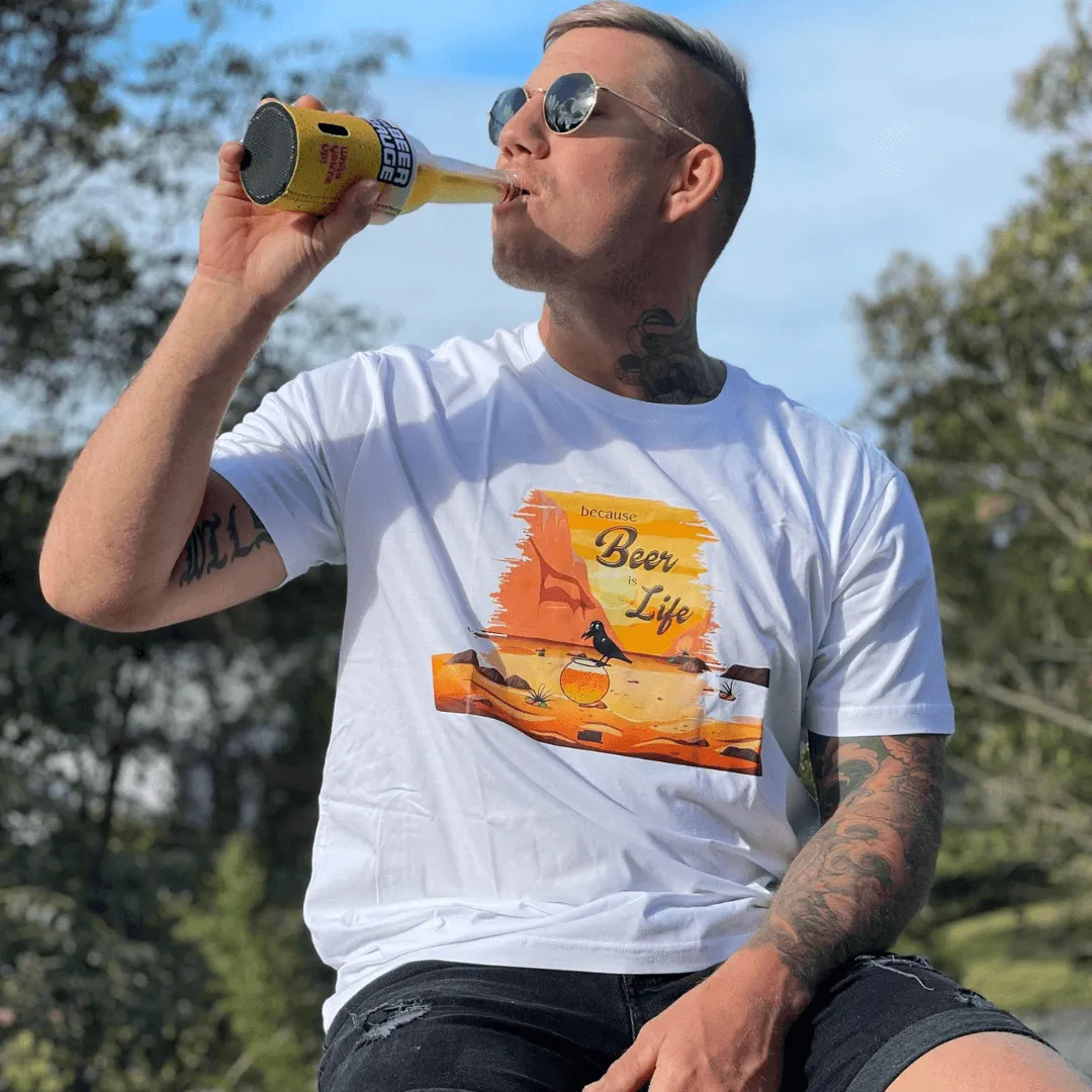 BECAUSE BEER IS LIFE UNISEX T-SHIRT