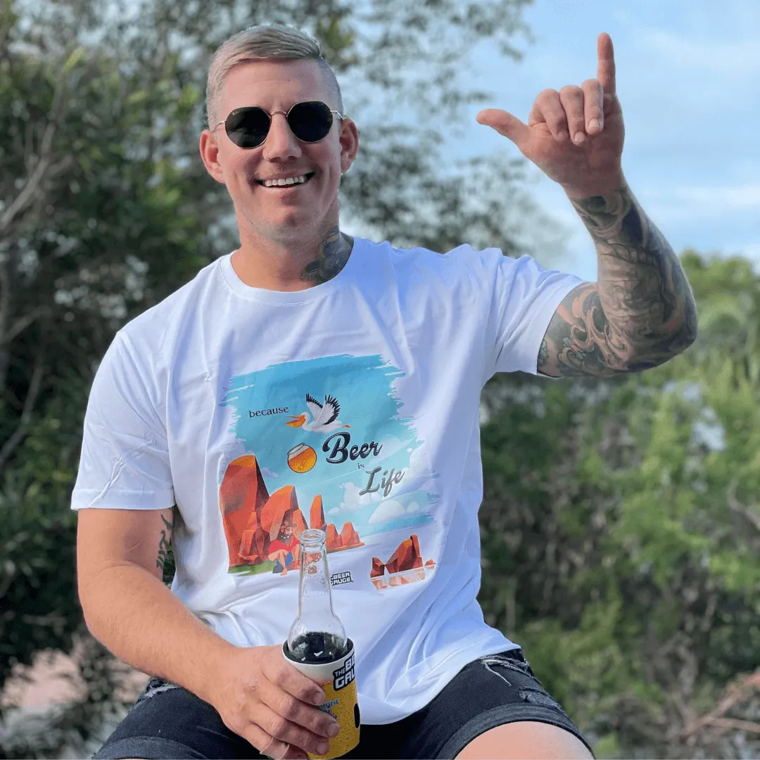 BECAUSE BEER IS LIFE UNISEX T-SHIRT