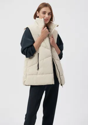 Beige Puffer Vest