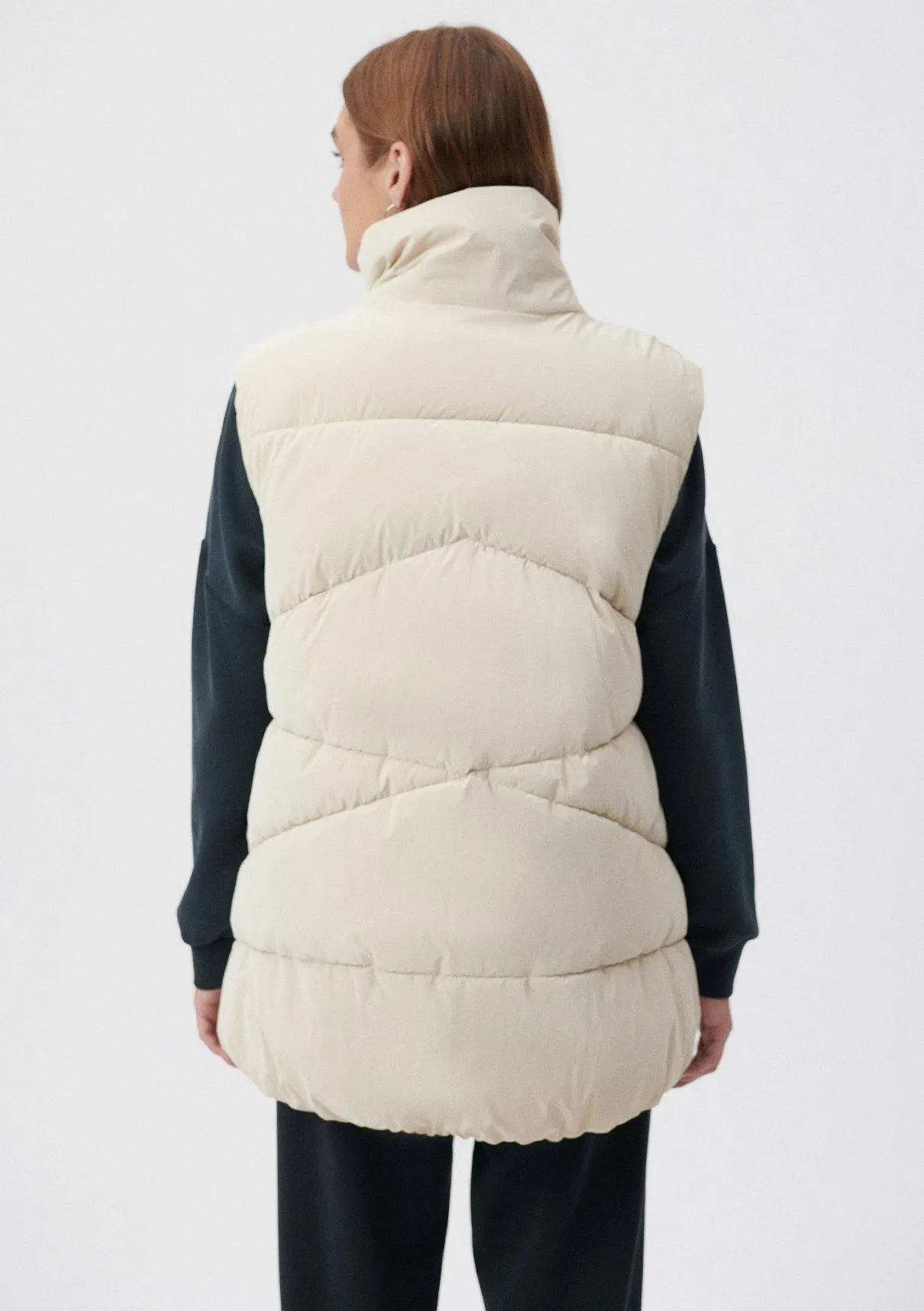 Beige Puffer Vest