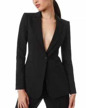Black 2 Piece Business Casual Women's Suit (Blazer Pants)