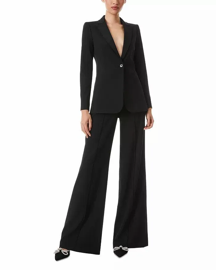Black 2 Piece Business Casual Women's Suit (Blazer Pants)