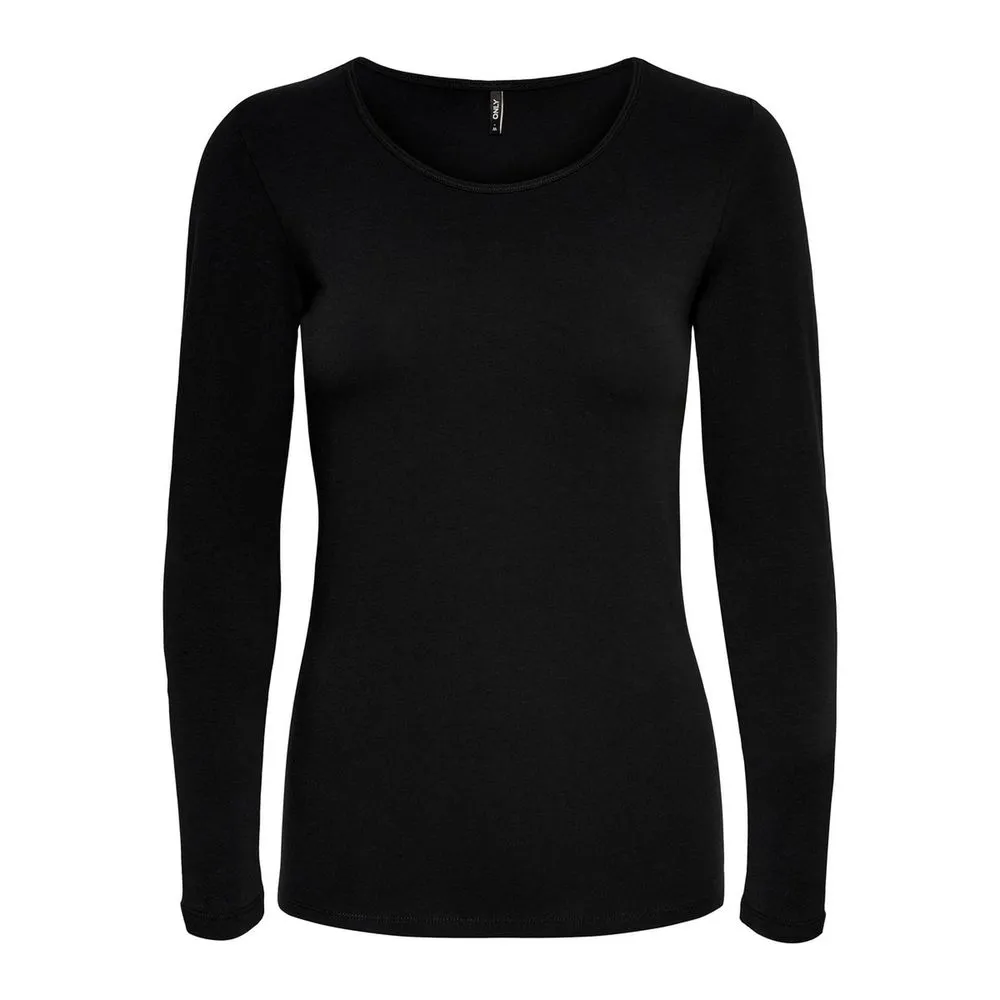 Black Cotton Tops & T-Shirt
