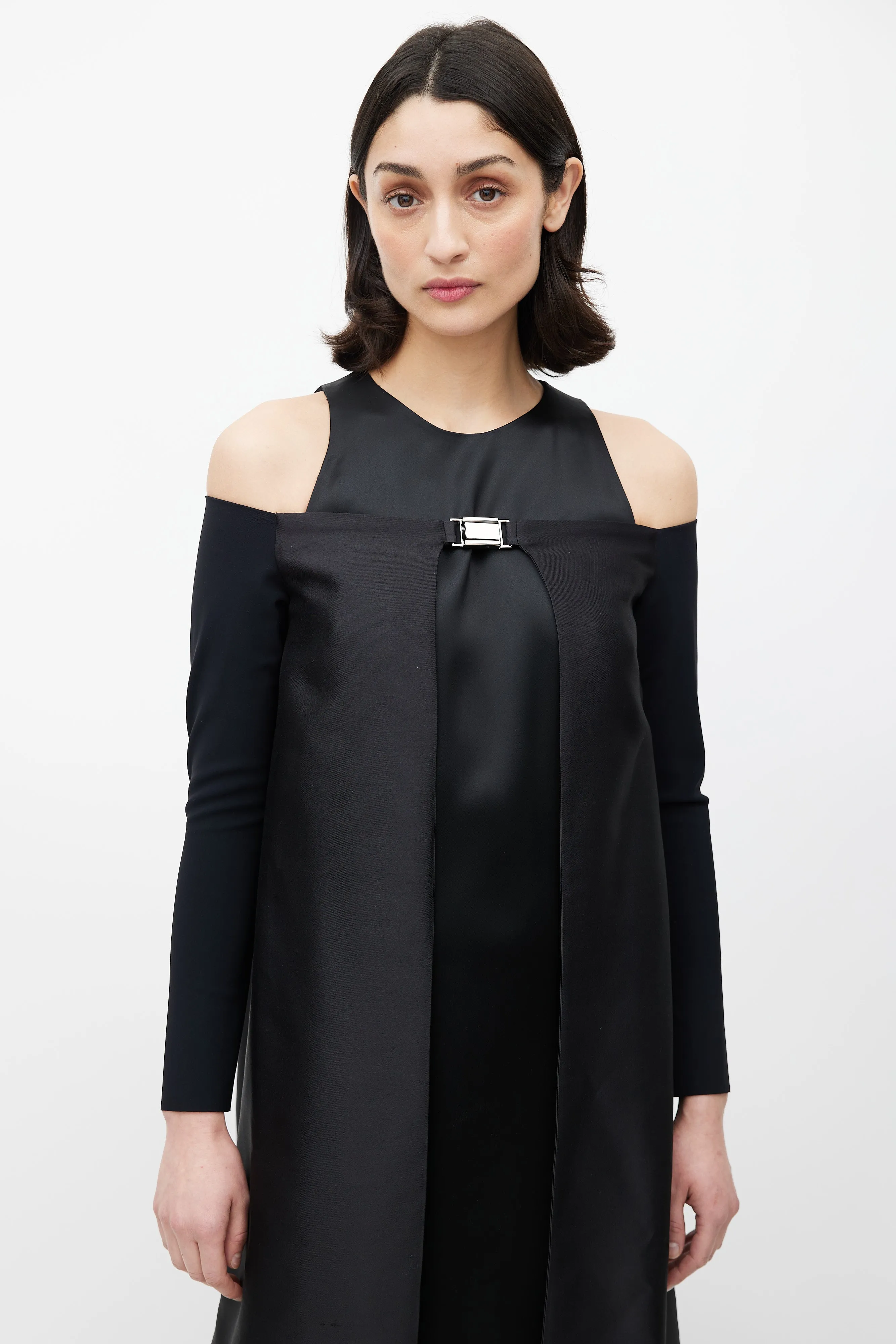 Black Off Shoulder Cape