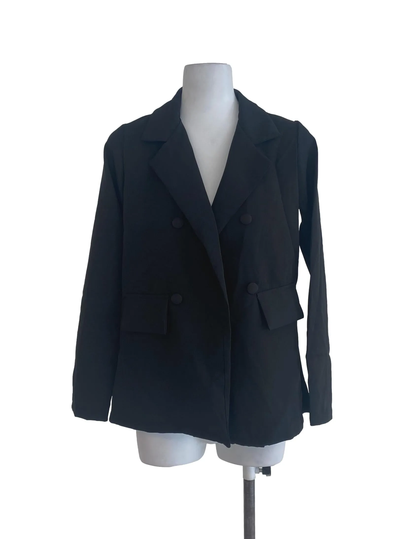 Black Plain Blazer
