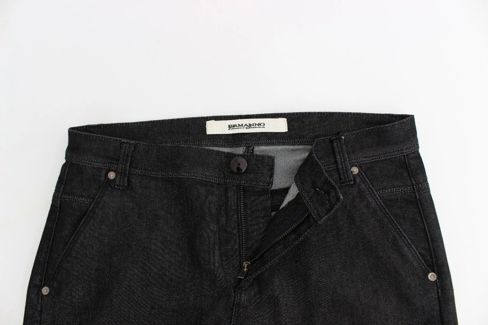 Black Slim Jeans Denim Pants Skinny Leg Stretch