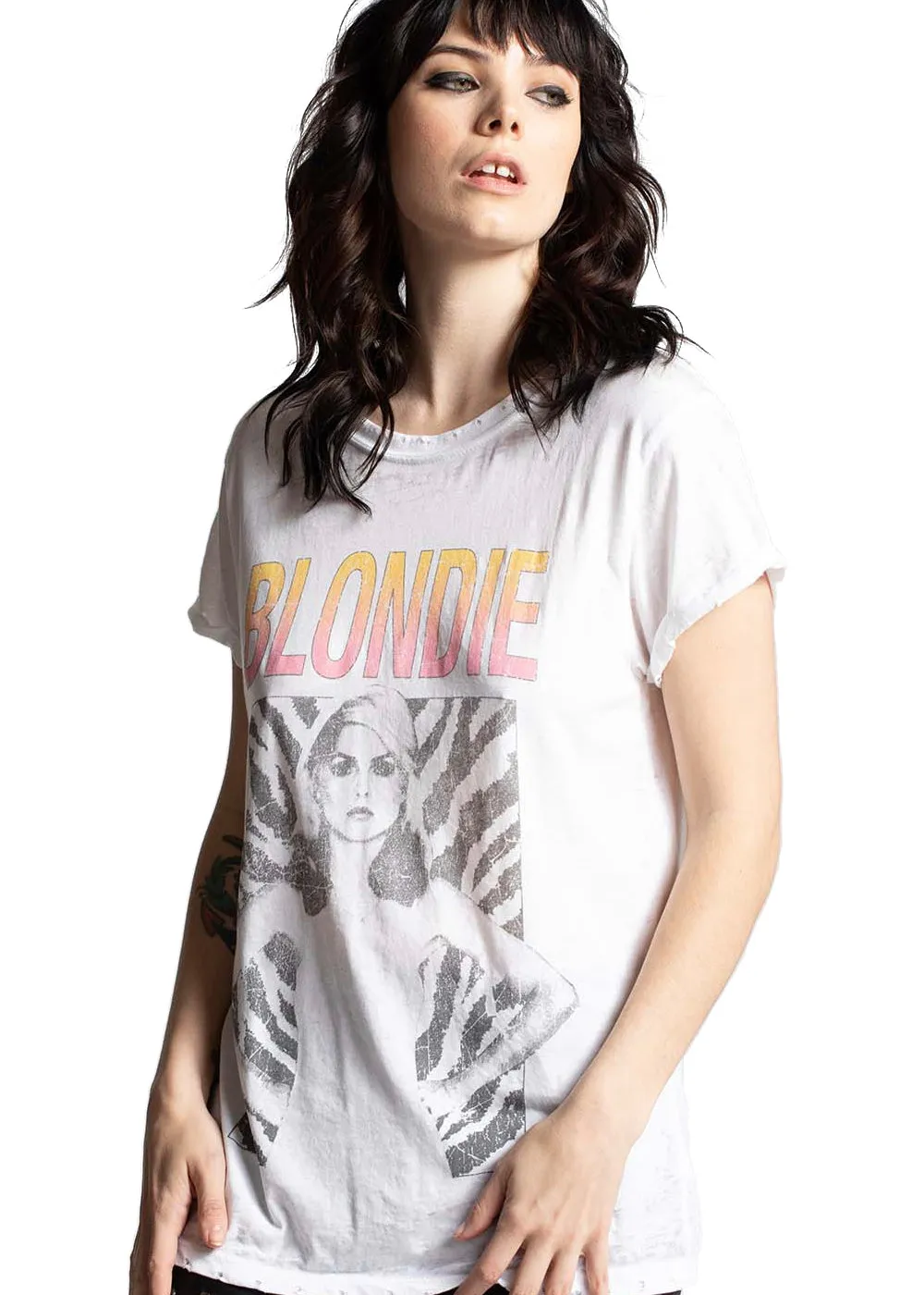 Blondie Animal Print Vintage Tee by Recycled Karma