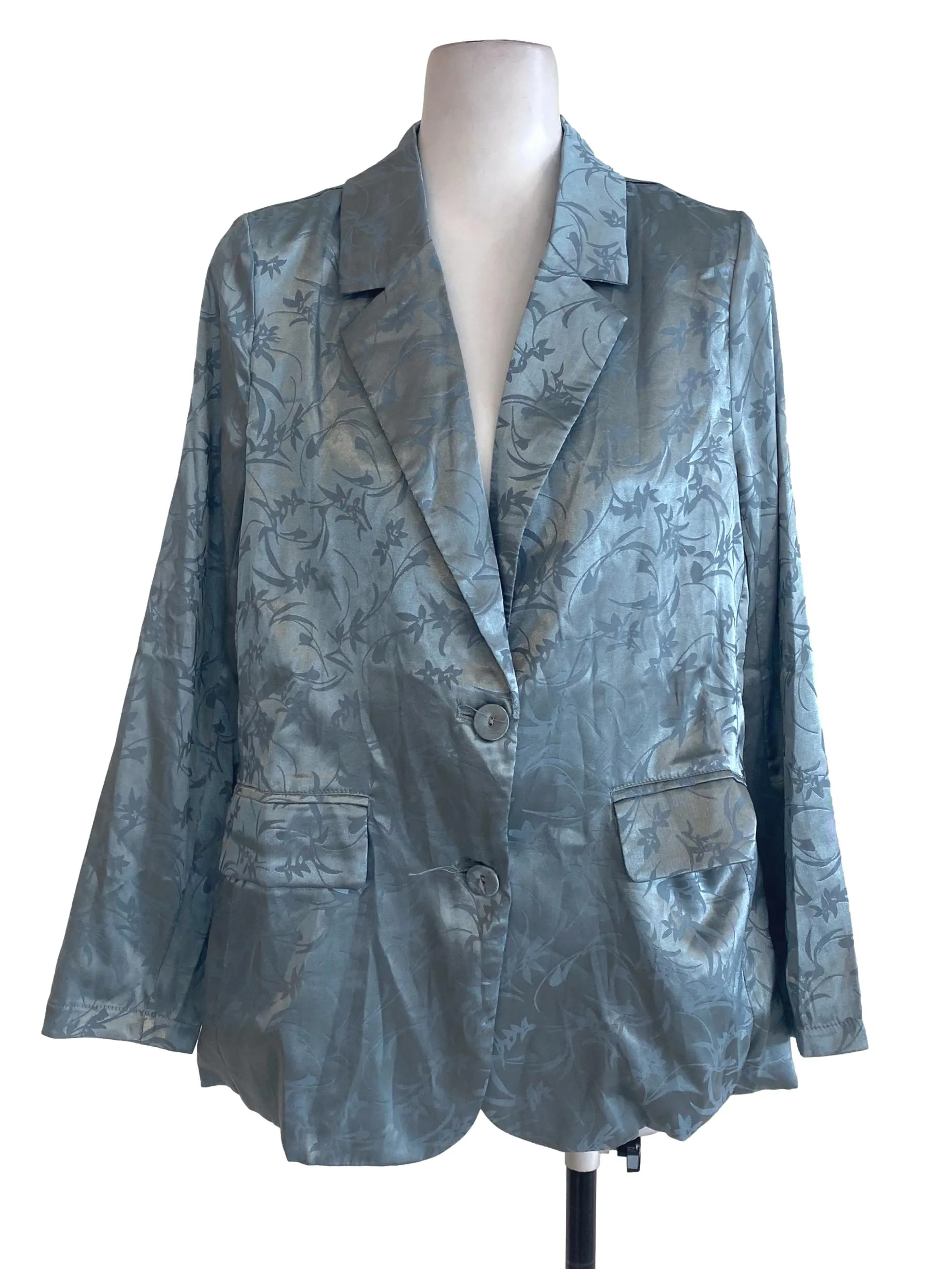 Blue Floral Blazer