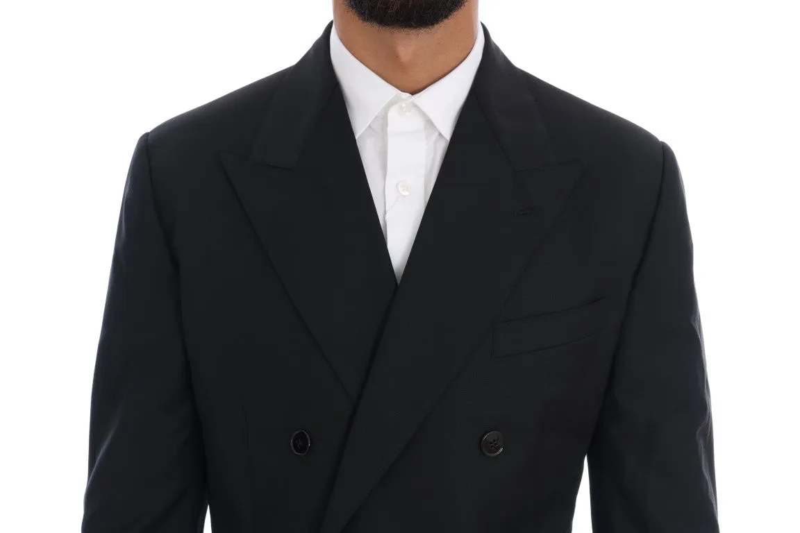 Blue Wool Double Breasted SICILIA Suit
