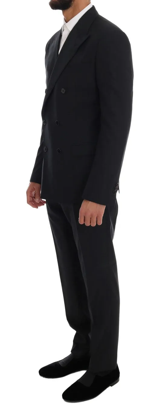 Blue Wool Double Breasted SICILIA Suit