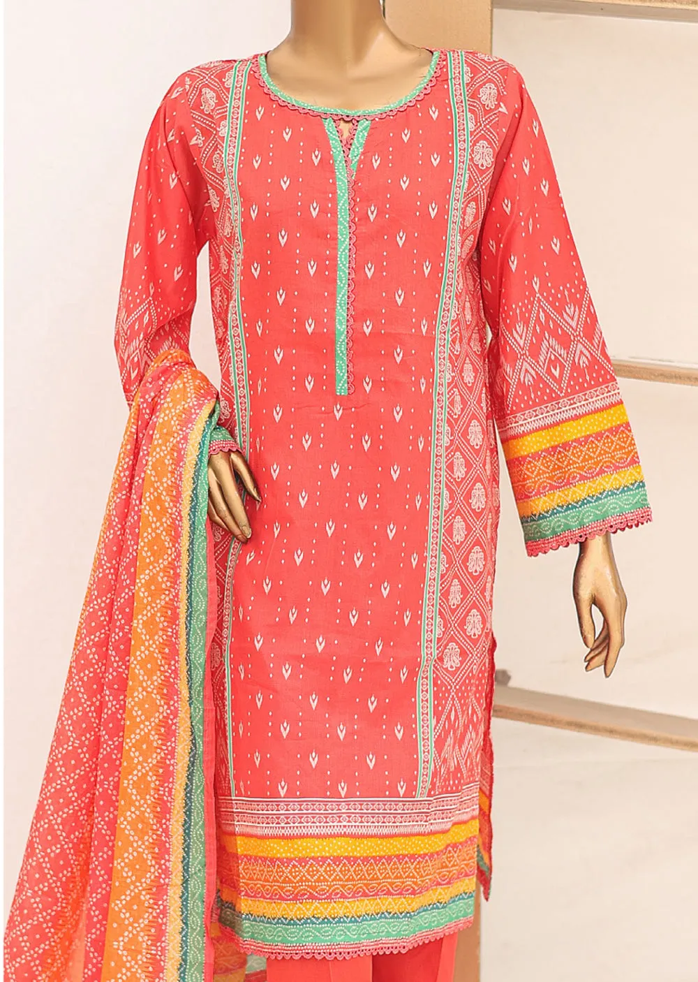 BNS-114 Bin Saeed Printed Cotton Lawn Suits 2024