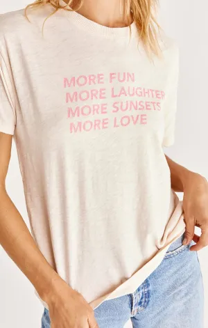 Boyfriend more fun tee in cloud pink