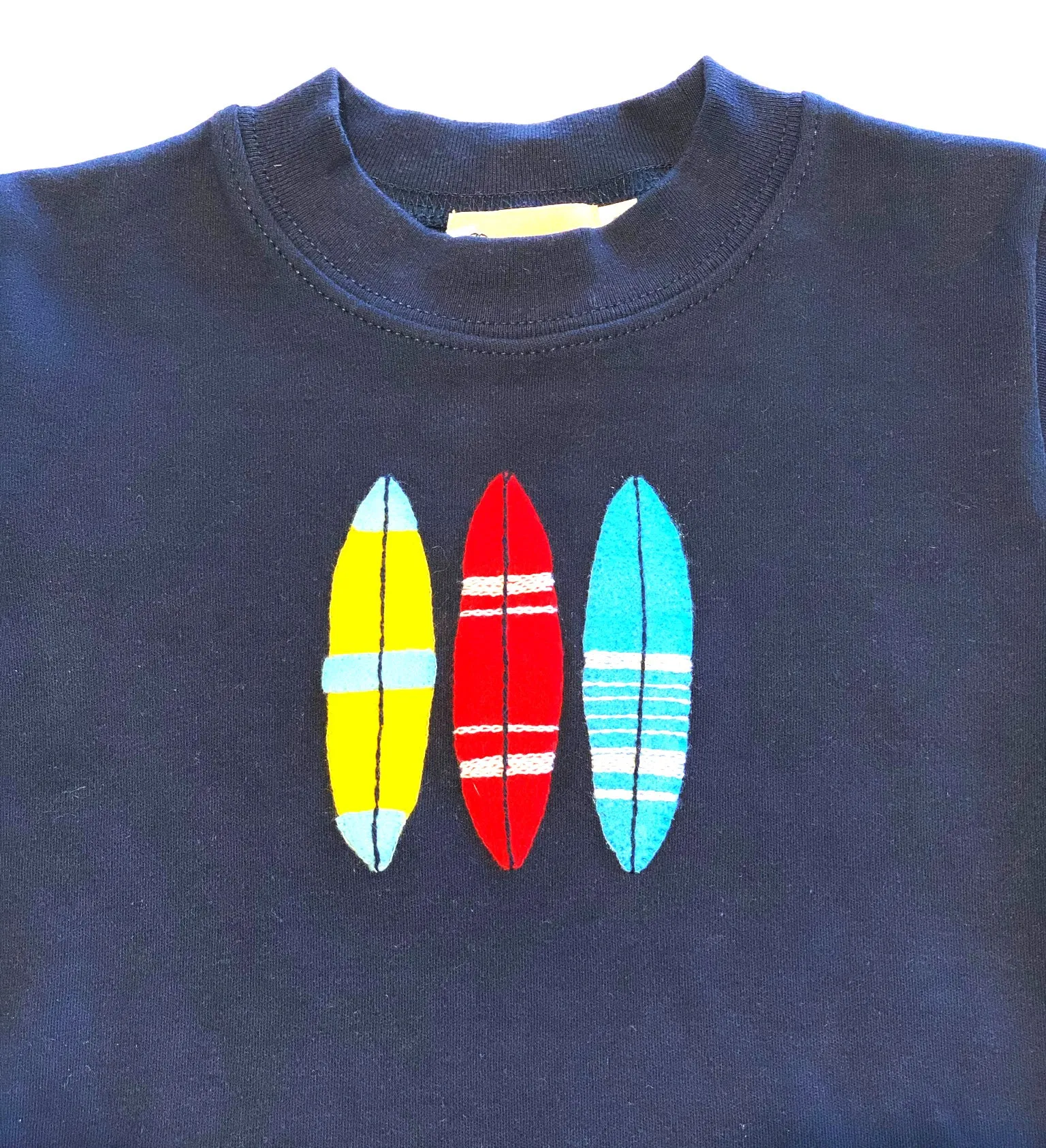 Boys Short Sleeve T-shirt | Surfboard Applique